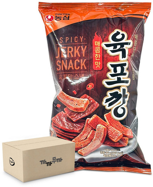 농심 육포깡 매콤한맛 90g (1박스-12개)