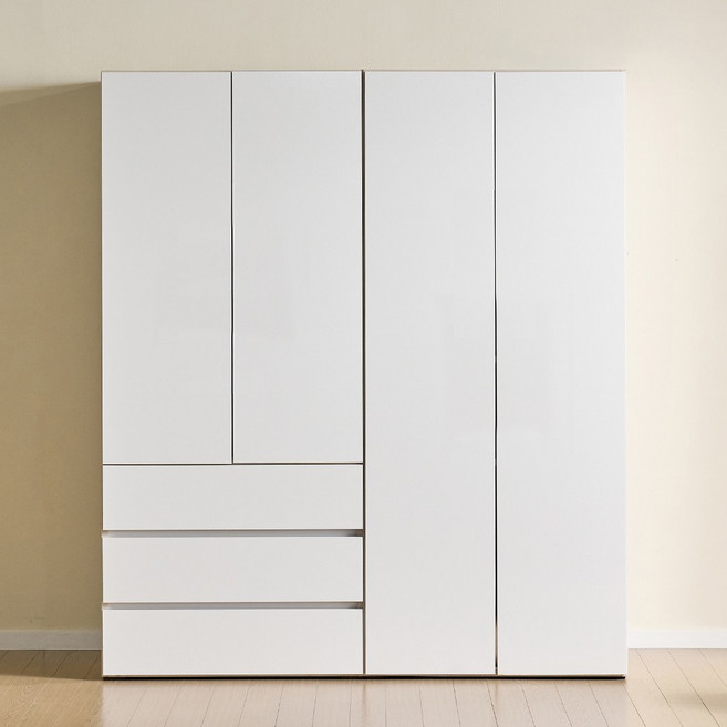 멜로우 LPM 1600 3서랍 옷장 장농, 화이트