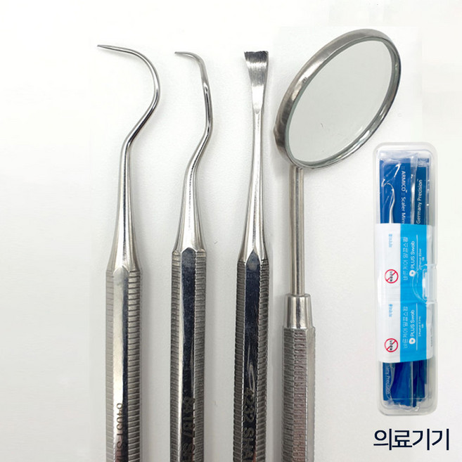 집앞상점 픽아웃 셀프치석제거기 의료기기 4종 세트 1세트, 치석제거기 4종 세트, 1개