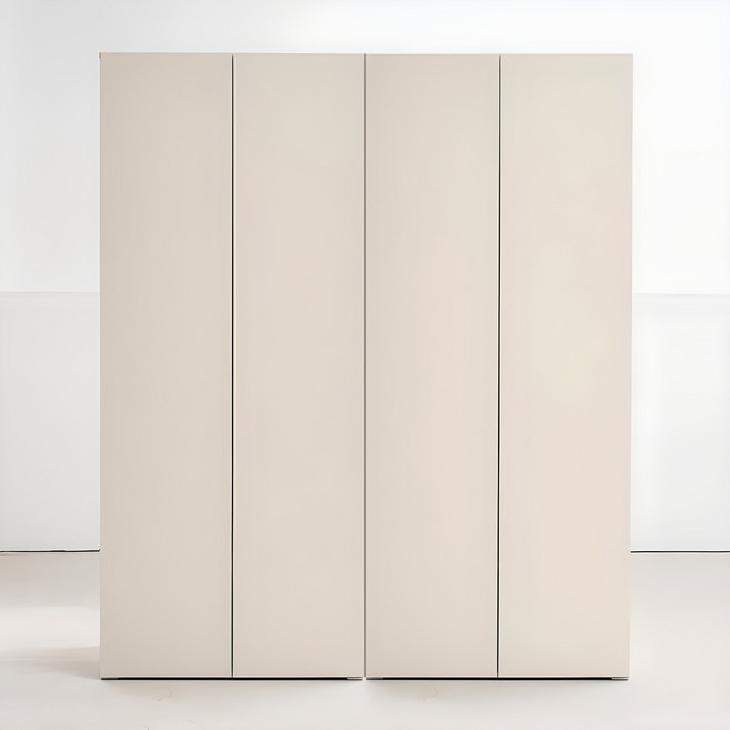 도모 아르디아 1단 + 2단 옷장 세트 1600 방문설치, 매트 아이보리