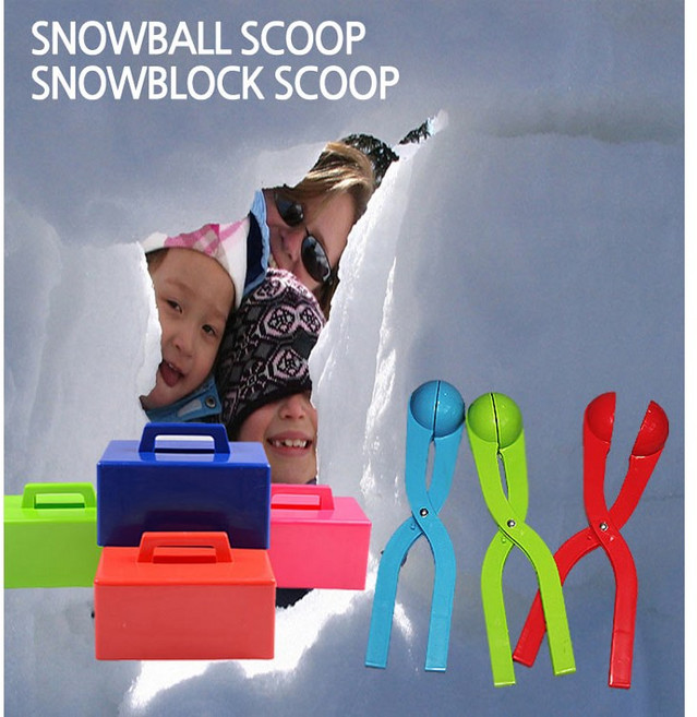 HC kc인증 스노우볼메이커 눈뭉치제조기 눈오리 오리눈사람 오리집게 눈집게, 03.스노우볼-그린, 1개