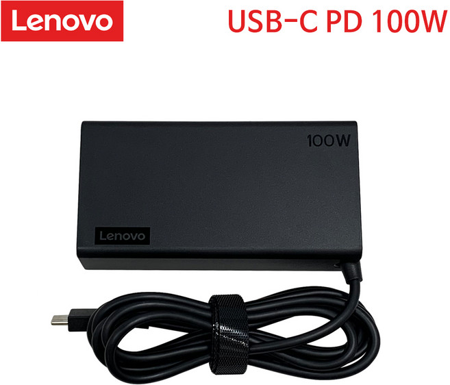 레노버 USB-C Thunderbolt PD 노트북 정품 어댑터 충전기 케이블 20.0V 5.0A 100.0W ADL100YLC3A, 1개