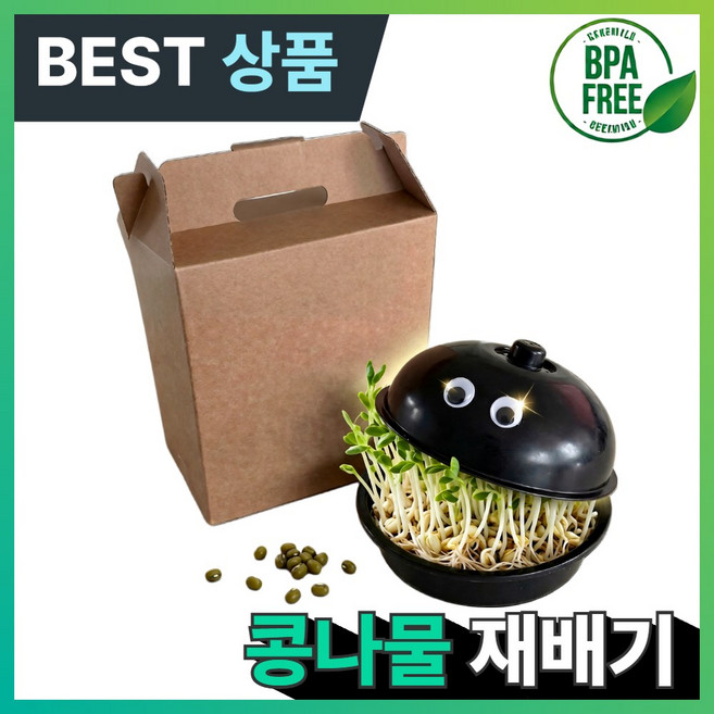 아오어 왕눈이 콩나물재배기 가정용 체험 키트, 1개