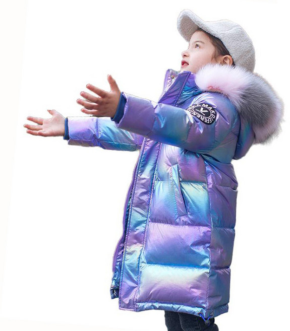 셀럽당 소녀 주니어용 오리털 패딩 소년 겨울 코트 롱 점퍼