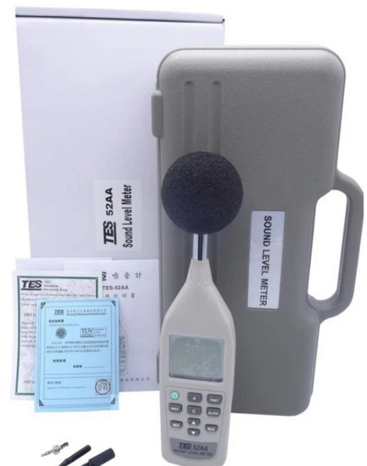 TES-52AA 디지털 소음계(26dB 부터 130dB 측정가능), 3개