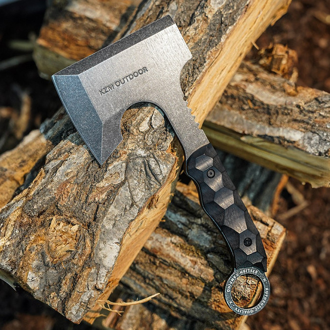카즈미 필드 레노칸 액스 캠핑도끼 토마호크 손도끼 장작절단 캠핑용품, 1개