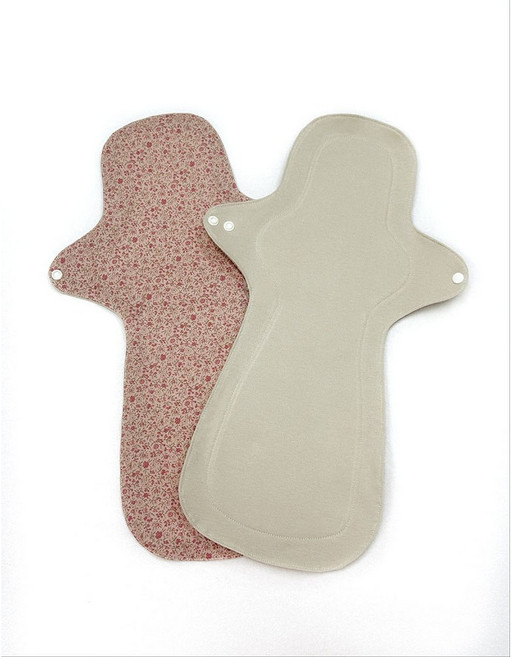 수미인 자연 면 생리대 오버나이트 2개입 속옷 자국없는 숨쉬는 방수 답답하지 않는 생리대 오가닉흡수체 인체건강 무해 순수한 면생리대, 1세트, 오버나이트 이상