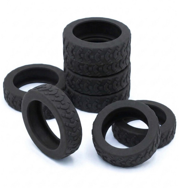 더룸 캐리어 바퀴커버 실리콘 저소음 보호커버 8P, 8개, 블랙