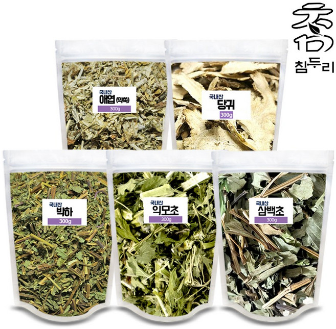 참두리 좌욕 좌훈 세트 1500g (약쑥 익모초 삼백초 박하 당귀), 1.5kg, 1세트