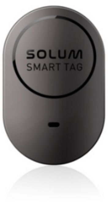 솔루엠 분실방지 위치 추적 스마트태그 갤럭시 연동 미아방지 반려견 반려묘 지갑차키 가방, 블랙, 1개