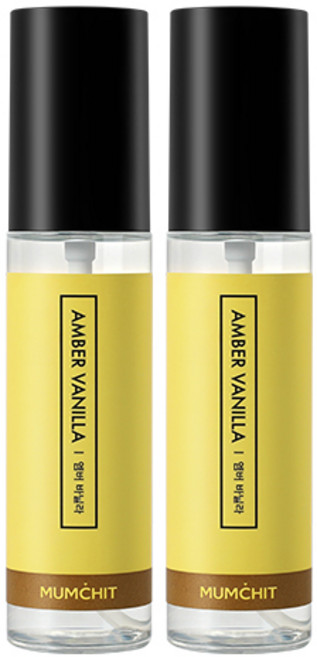 멈칫 섬유향수, 엠버 바닐라, 70ml, 2개