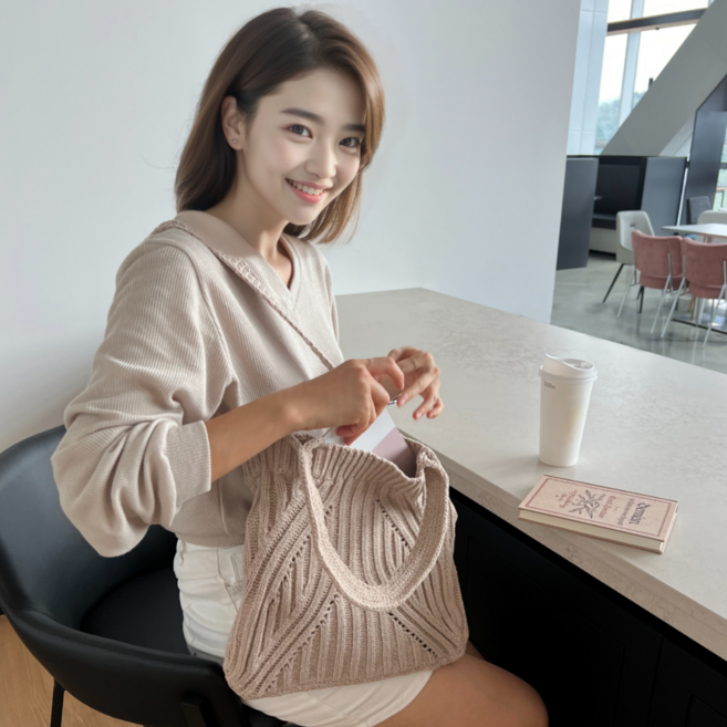 펄리시티 뜨개 니트백 7종(키링증정)