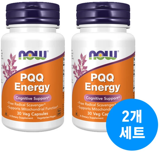 나우푸드 PQQ 에너지 베지캡슐, 30정, 2개 - 쿠팡