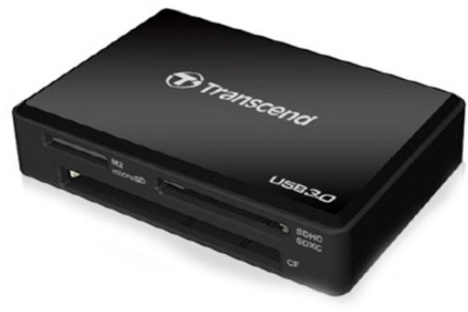 트랜센드 카드리더기 TS-RDF8 블랙 3.0 멀티카드리더기 TS-RDF8K, 1개