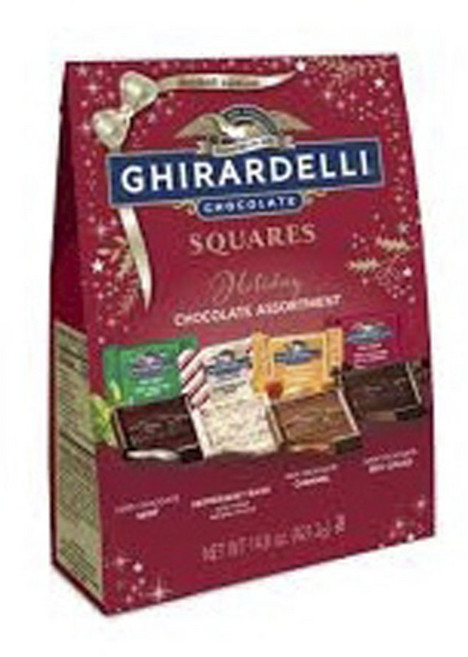 기라델리 스퀘어 홀리데이 초콜릿 혼합, 421.2g, 1개