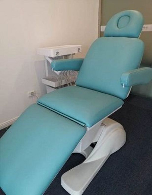 미용 전동 베드 반영구 속눈썹 왁싱 병원 3단, 1대4 파란색, 공식 표준