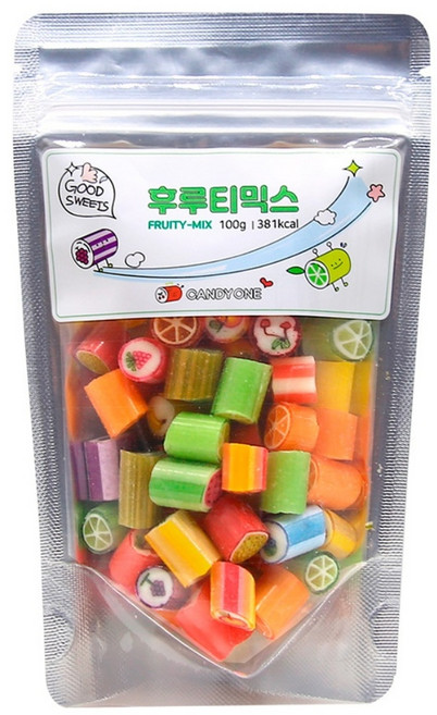 후루티믹스 100g 팩 수제캔디 수제사탕 과일맛사탕, 1개