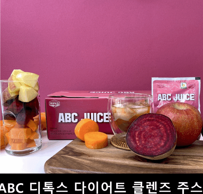 ABC 디톡스 다이어트 클렌즈 주스, 30팩, 80ml, 30개