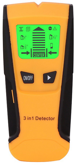 다기능 금속 탐지기 나무 찾기 케이블 벽 스캐너 3 in, YELLOW, 1개