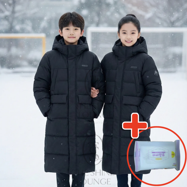 (정가 239 000) 네파 25FW 키즈 덕다운 롱패딩 패딩 +물티슈