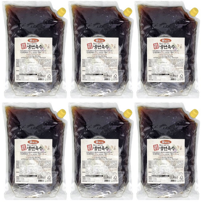 움트리 진냉면육수, 2kg, 6개