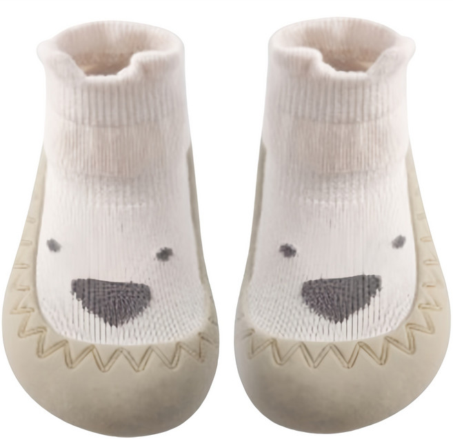 조이멀티 유아용 말랑 깜찍 표정 양말 보행기화 베어