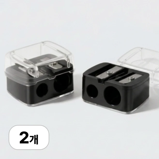 로멀리 아이브로우 펜슬 샤프너 8mm 12mm, 2개, 딥블랙 - 쿠팡