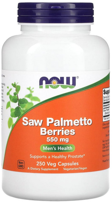 나우푸드 쏘 팔메토 베리즈 550mg 캡슐, 1개, 250정