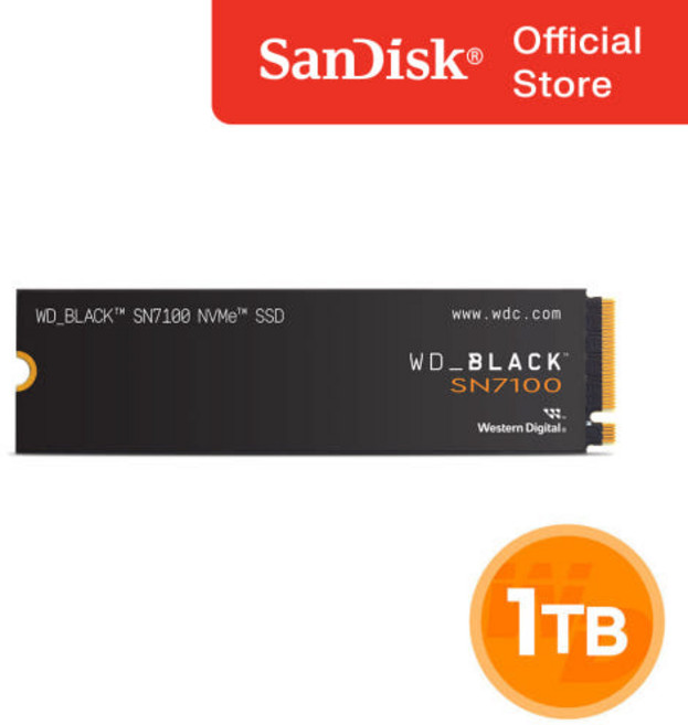 WD BLACK SN7100 NVMe SSD, 1TB, WDS100T4X0E