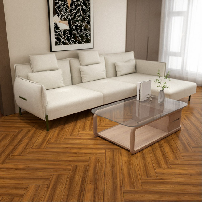 새로고침 프리미엄 3T 데코타일 우드 바닥 현관 비점착식 국내산 1평 1box LVT 덧방, NPW10042(직사각), 19개