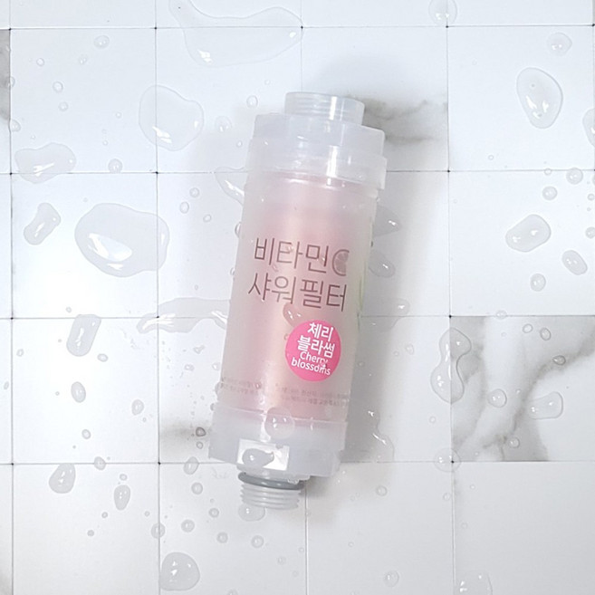 X100 피부 비타민 샤워필터 여행용 수돗물 녹물제거 염소 완벽 제거 아로마 힐링 민감성 피부용 휴대용 비타민필터 국내최대 향 종류, 1개, 체리블라썸