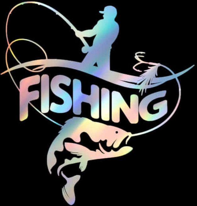 자동차포인트 051 낚시 피싱 취미 튜닝스티커, S, 블랙, 1개