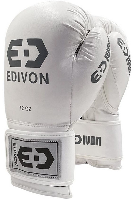 에디본 NEW 권투 글러브 복싱장갑 권투장갑 체육관 격투기 보급형 글러브, 화이트, K.E.00