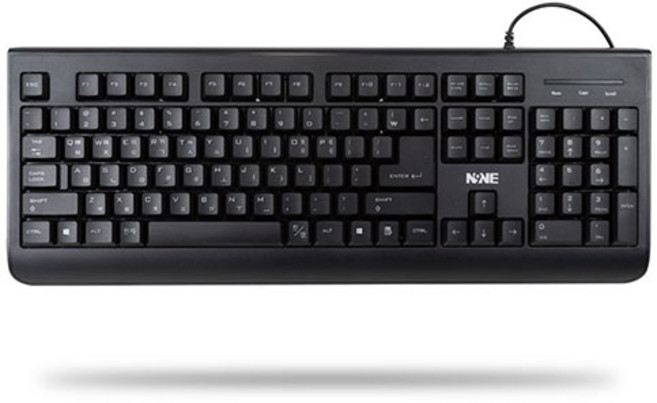 라이노기어 MNNM N-K100 유선키보드 [키스킨포함], 블랙