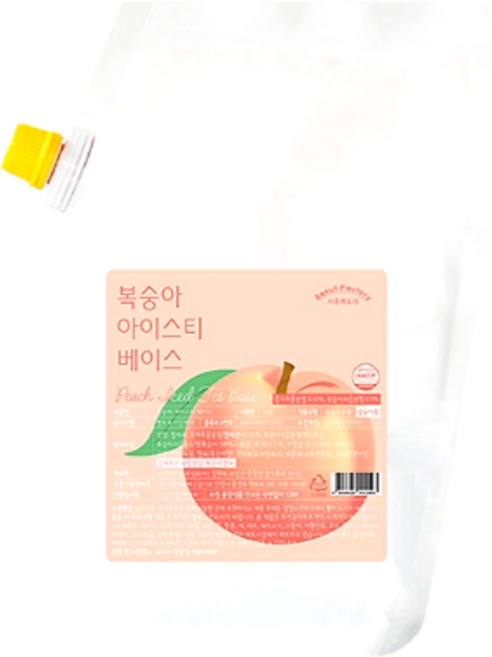 서울팩토리 복숭아 아이스티 베이스, 2kg, 7개