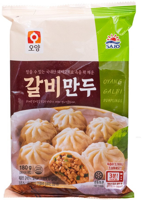 사조오양 육즙가득 갈비만두 180gx10봉, 180g, 10개