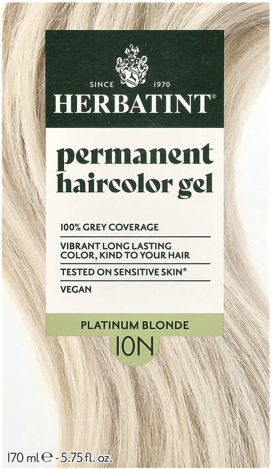 건강챙기세요 Herbatint 영구 염색 젤 10N 플래티넘 블론드 135 ml (4.56 fl oz) 백살까지오래오래, Herbatint영구염색젤10N플래티넘블론드135ml4 - 쿠팡