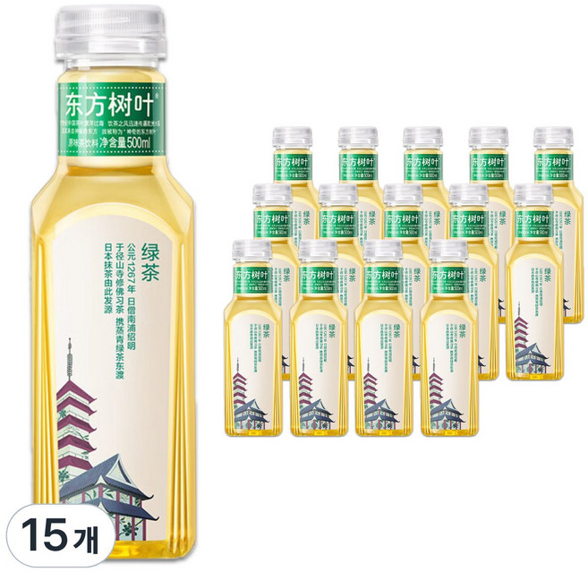 농부산천 동방수예 녹차, 15개, 500ml