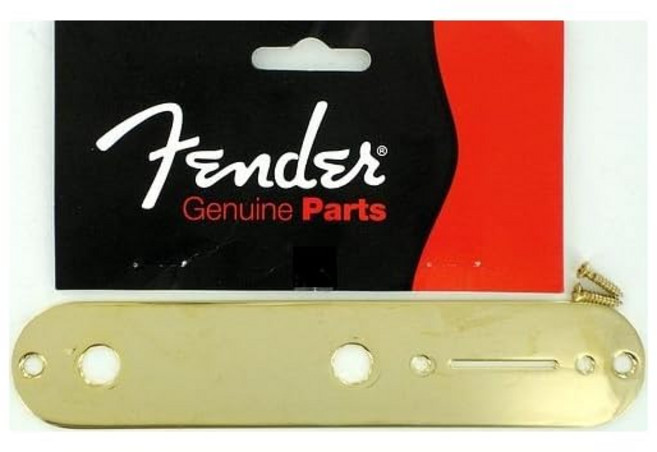 [병행 수입품] USA Fender Telecaster Control Plate Gold 0992058200 펜더 순정 부품 펜더, 1개