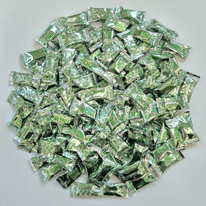 롯데 목캔디 허브민트 대용량 사무실 간식 학교 단체, 110개