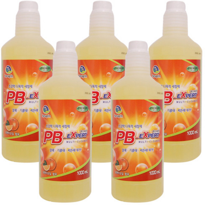 PB 1 엑스퍼트 다목적 세정제 리필 1000ml, 5개, 1L