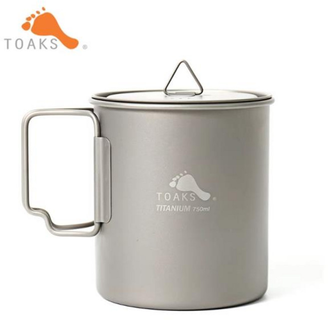 티타늄캠핑냄비 TOAKS 750ml, 1개