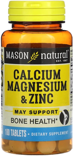 Mason Natural 칼슘 마그네슘 및 아연 100정, MasonNatural칼슘마그네슘및아연100정, 1개 - 쿠팡