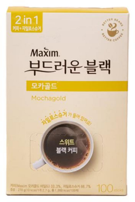 맥심 부드러운 블랙 모카골드 100개입 270g, 5세트