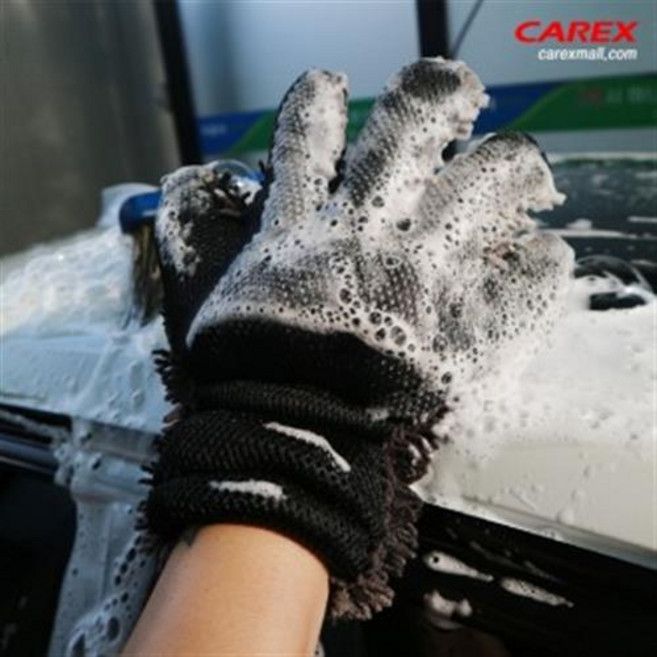카렉스 3분세차 극세사 고릴라 세차 장갑, 1개