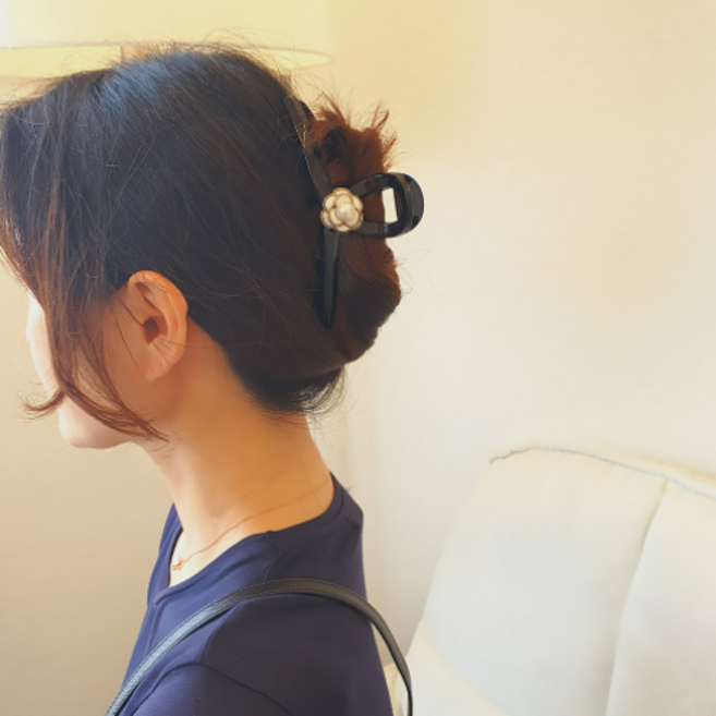 코코날다 하트진주 집게핀 메탈 실핀 3종 세트핀 여성 옆머리 포인트 핀 삔