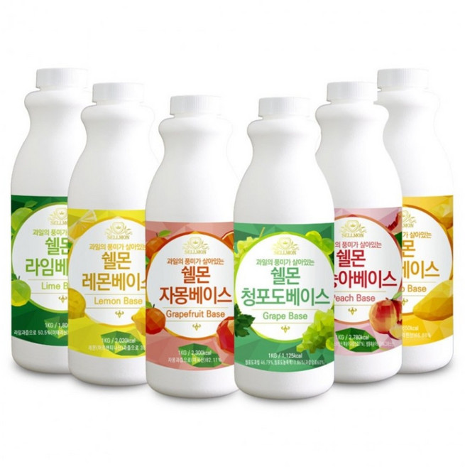 VMB 쉘몬 과일 농축액 베이스 1kg 모음