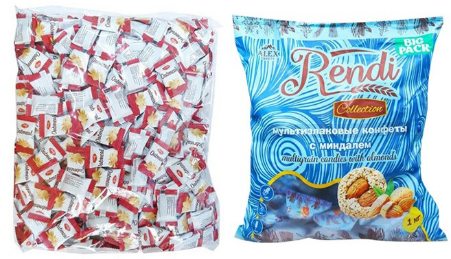 오트밀 미니바이트 1kg + 렌디 컬렉션 곡물과자 아몬드 1kg, 1개