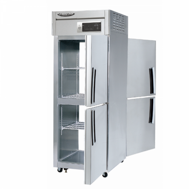 라셀르 LP-525F 업소용 냉장고 양문형 600L급 냉동2칸 자동성에제거/올스텐