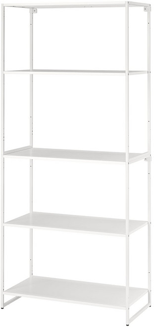 이케아 요스테인 5단선반 화이트 평판형 대형 81x40x180cm